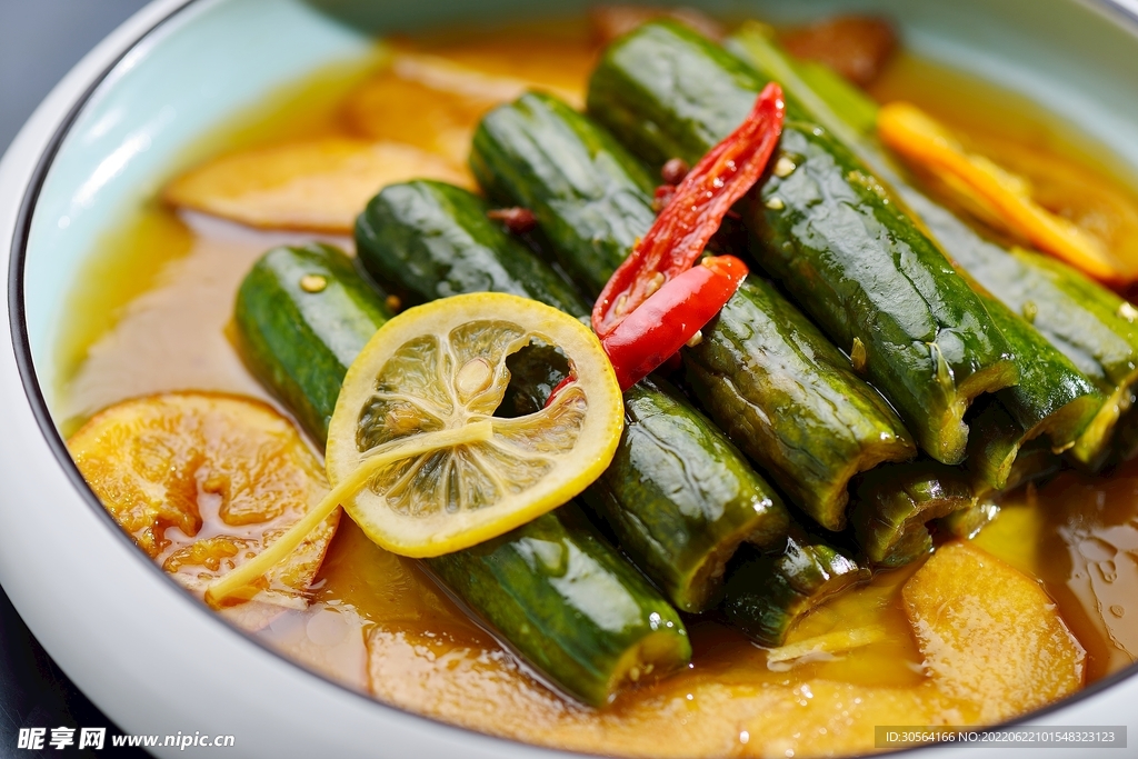 柠檬腌制黄瓜美食
