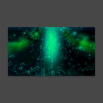 绿色极光粒子飘散视频动画素材