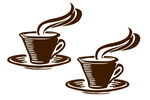 黑色茶杯