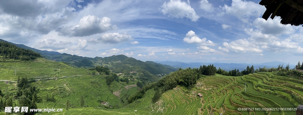 草原 白云 湖泊 风景 摄影 