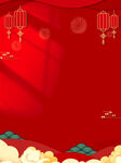 新年海报虎年剪纸