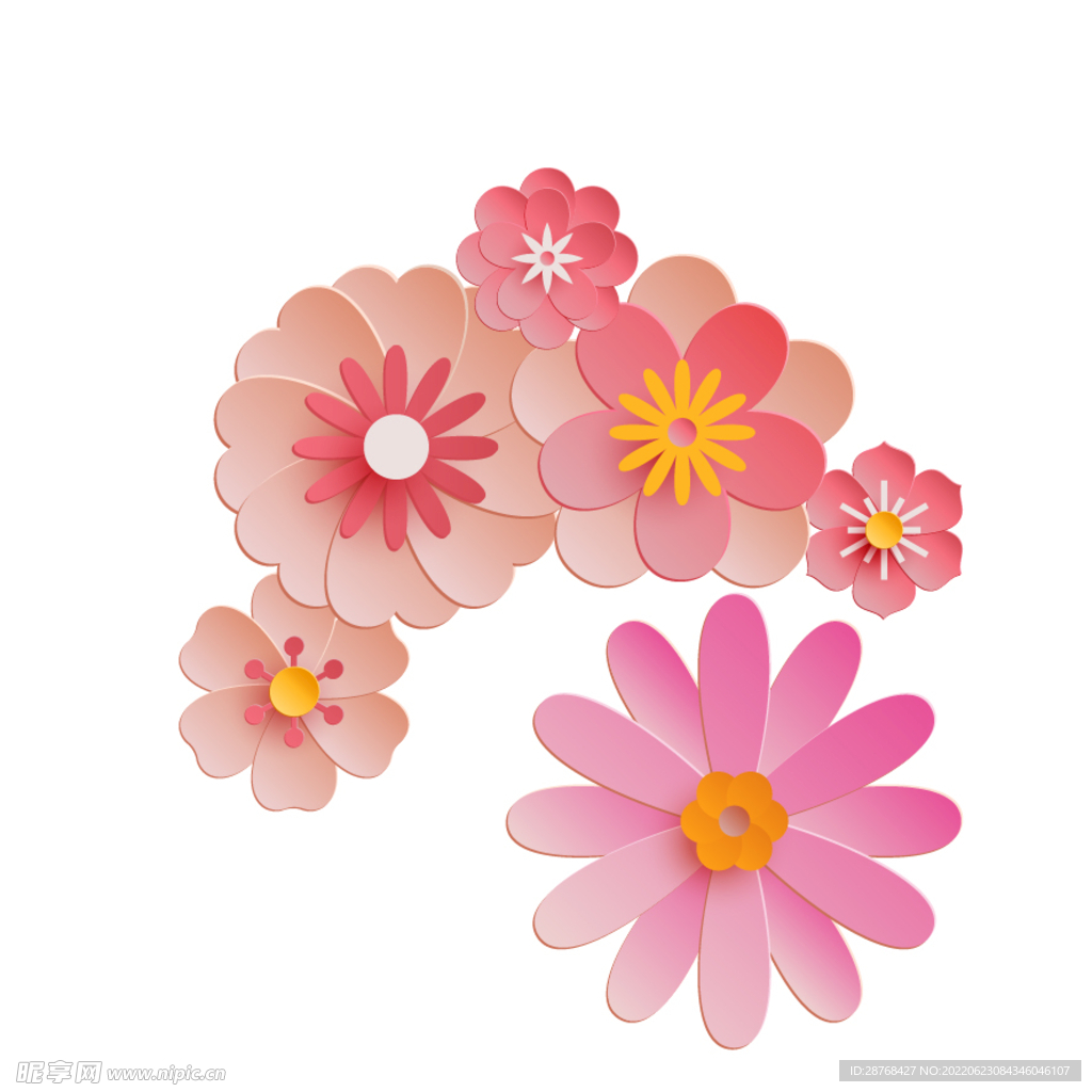 矢量 花 