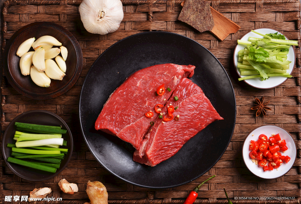 新鲜牛肉食材