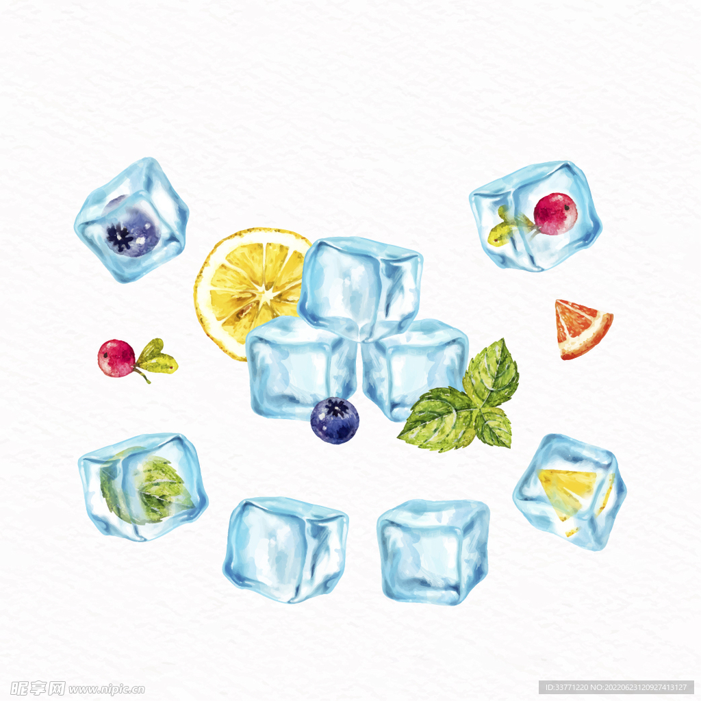水果和冰块
