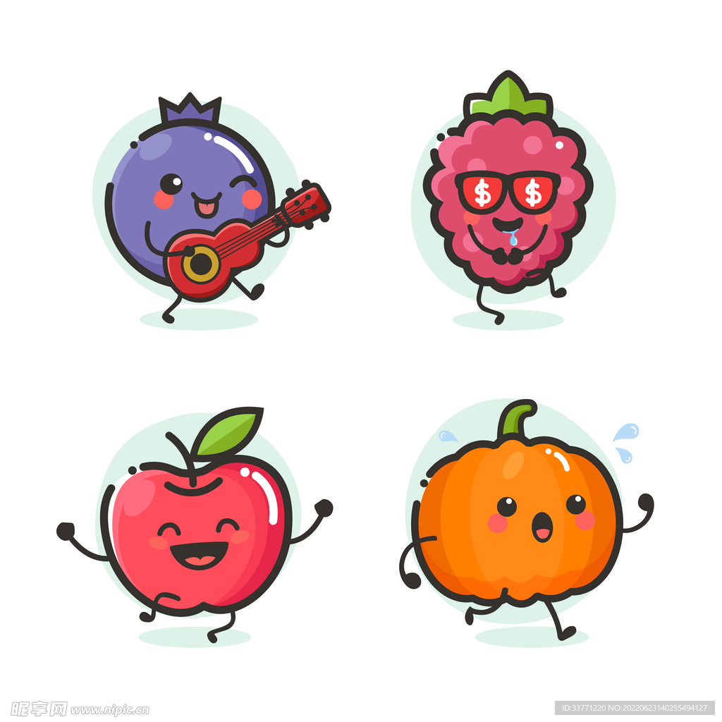 卡通水果