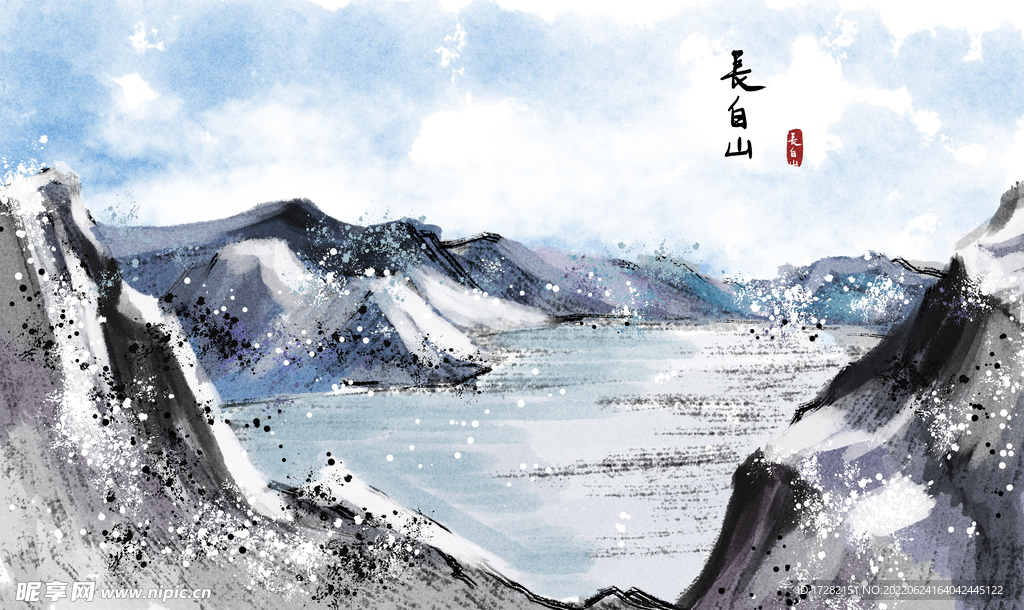 水墨山水画 中国风 意境 古风
