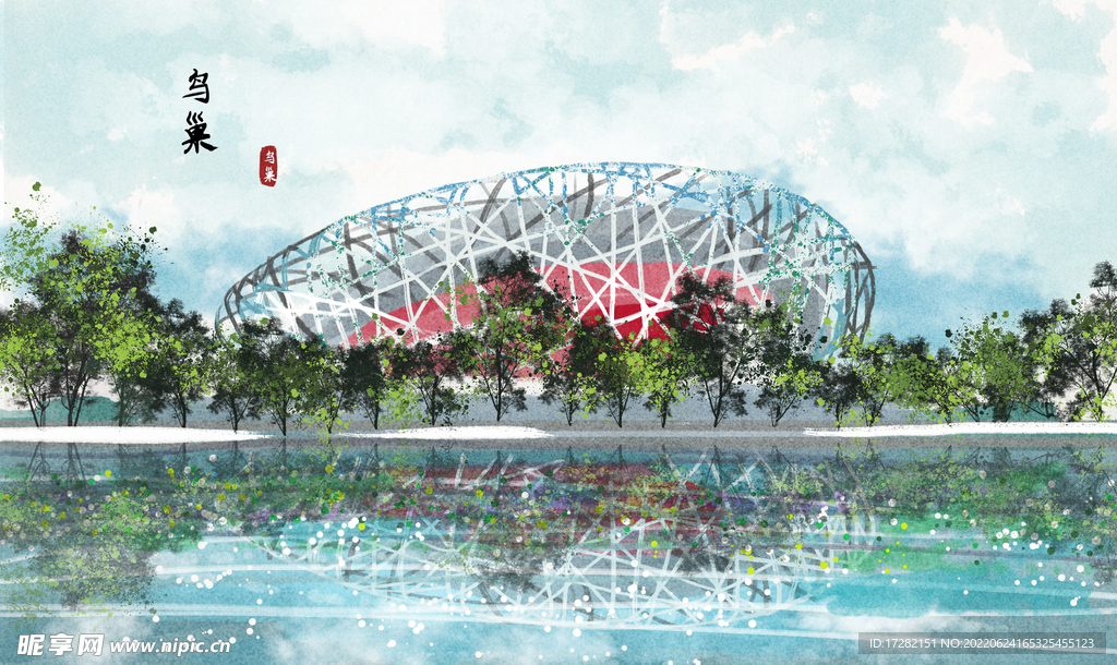 水墨山水画 中国风 意境 古风