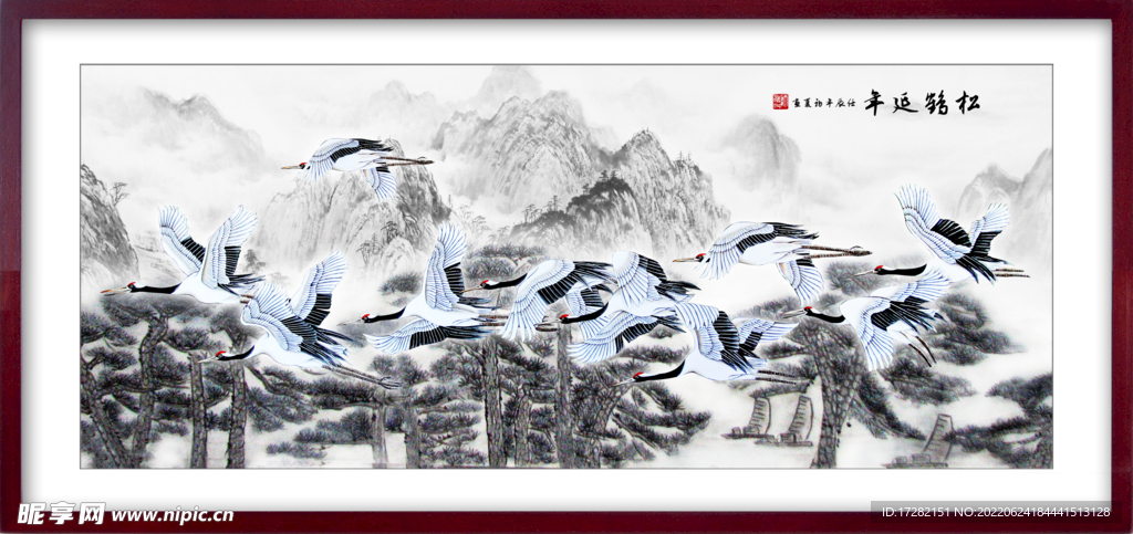 中国风山水画         