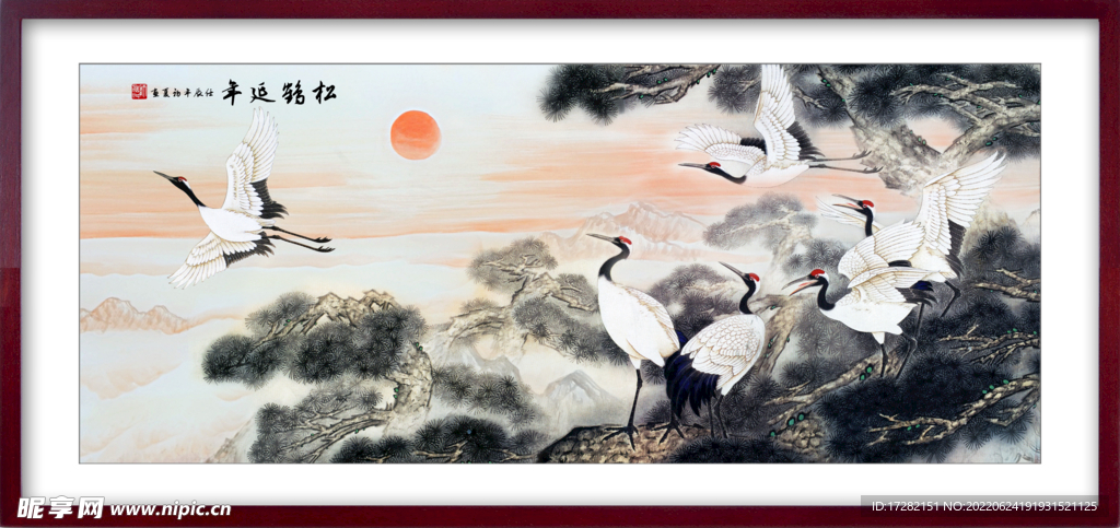 中国风山水画         