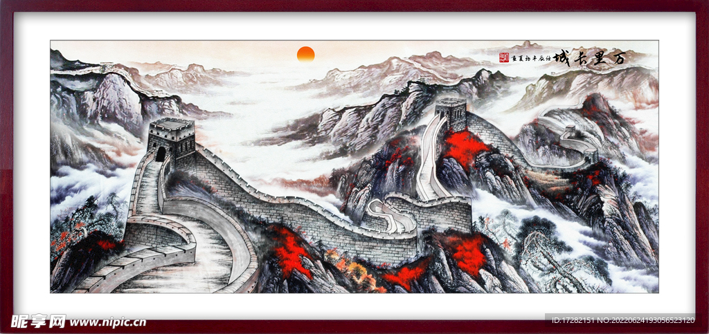 中国风山水画         