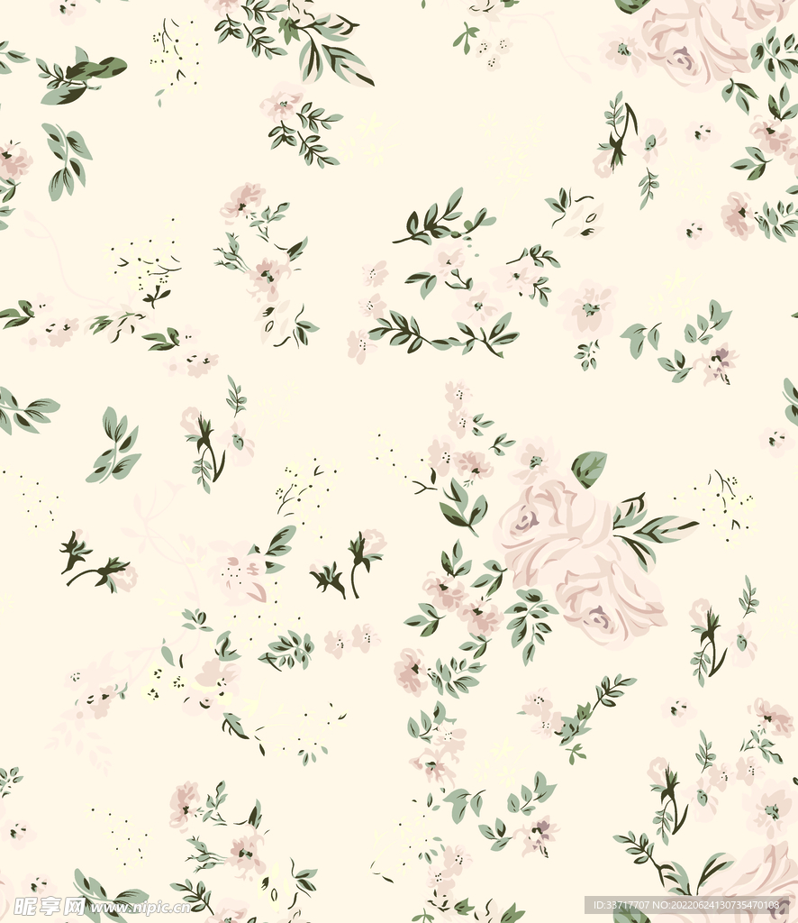 水彩花