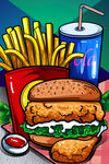 美食国潮插画 