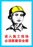 必须佩戴安全帽