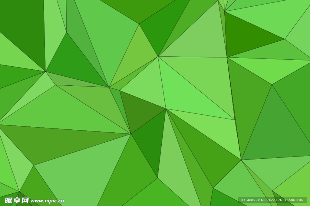 绿色浅绿色三角形拼接