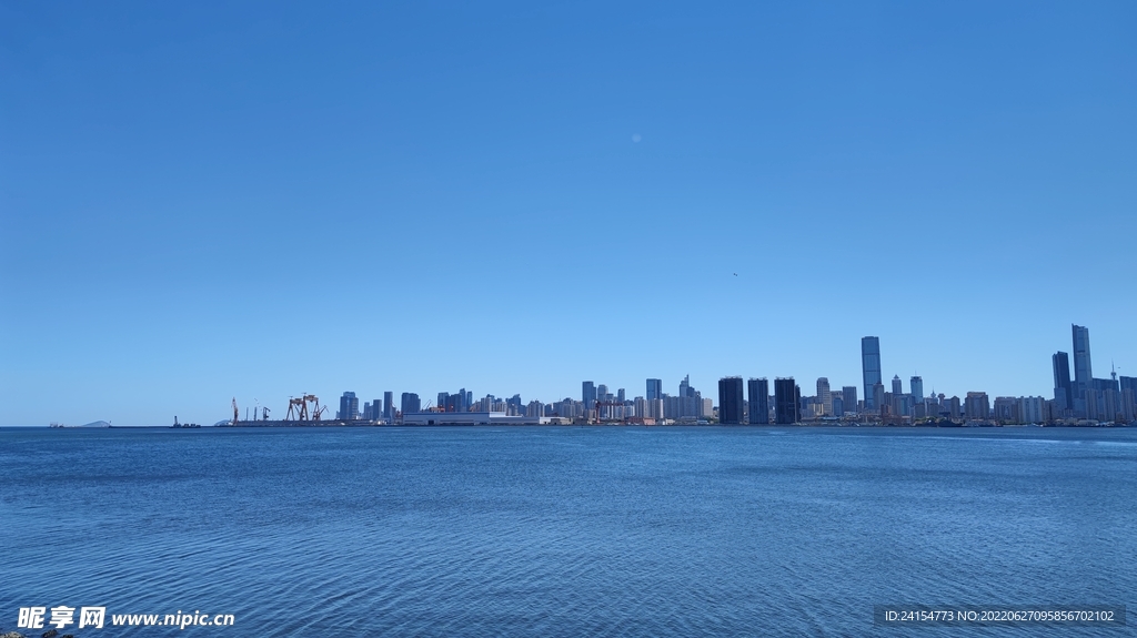 大连钻石湾海上风景