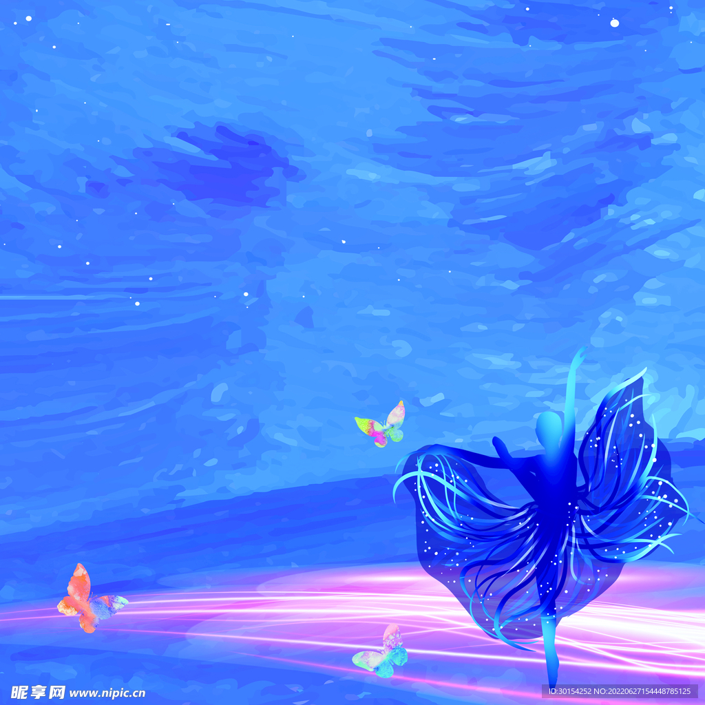 清新梦幻舞蹈海报