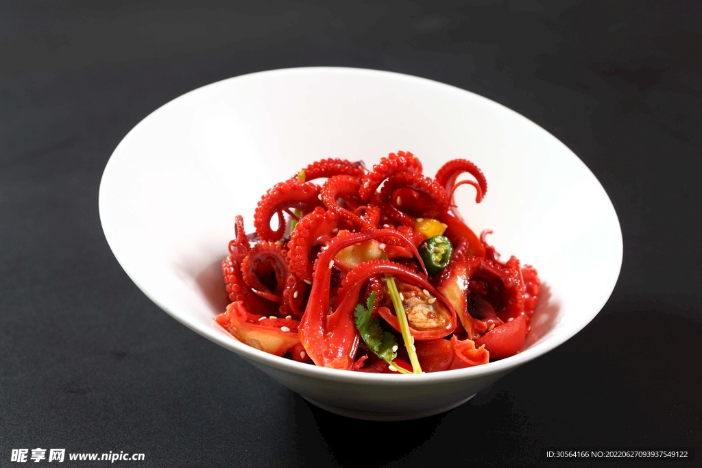 麻辣八爪鱼美食