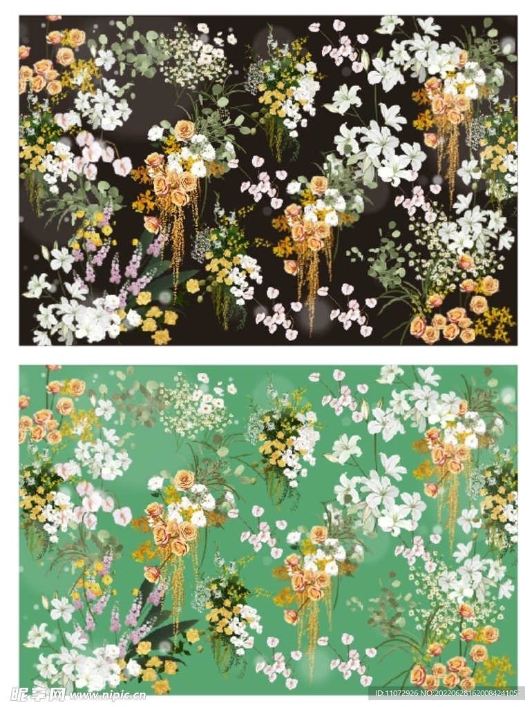 花背景