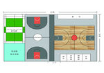 篮球馆场地设计图纸