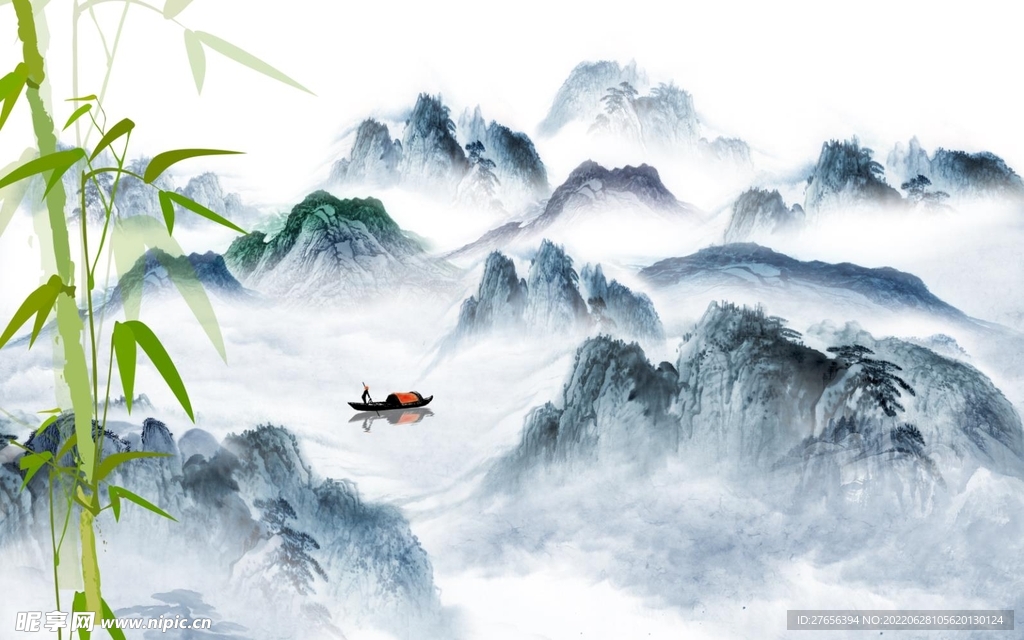 水墨画 