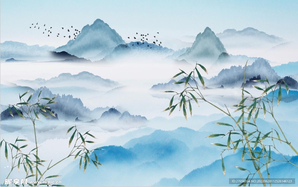水墨画 