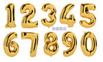 金色气球数字