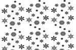黑色雪花图案