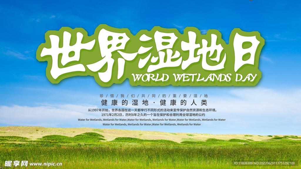 世界湿地日海报