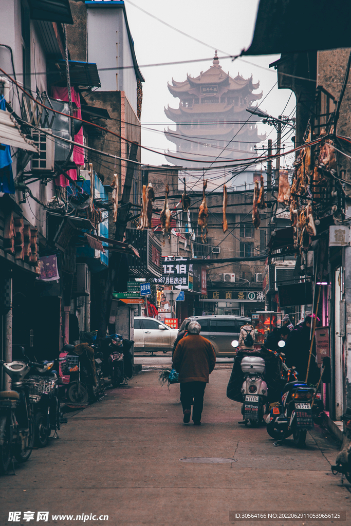 户外复古城市街道