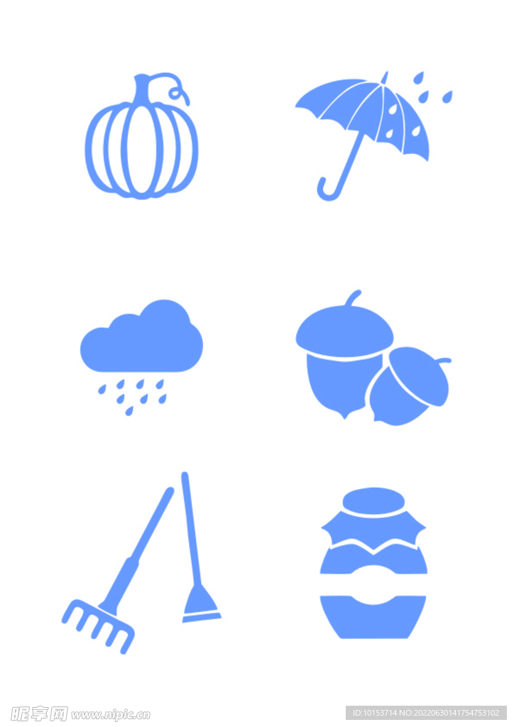 南瓜雨伞矢量图