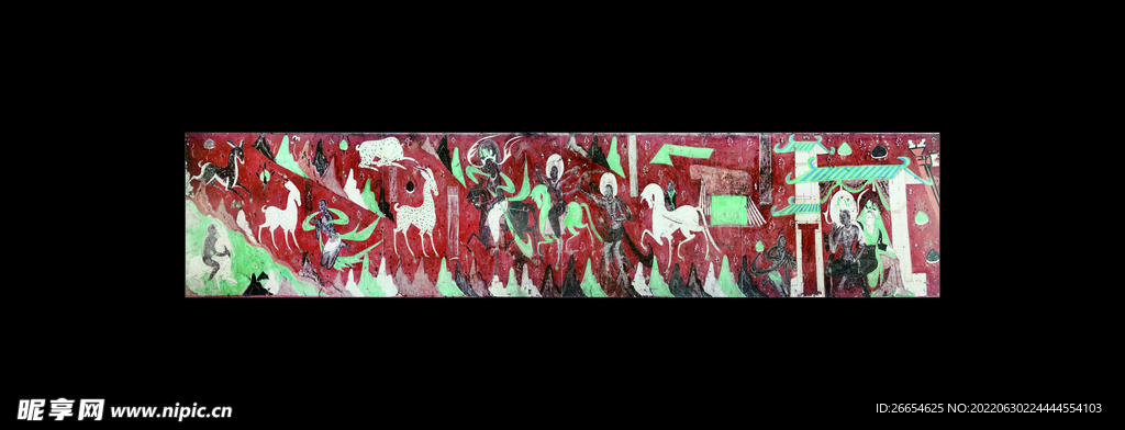 中国风壁画