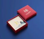 小礼盒白茶盒子设计烫金