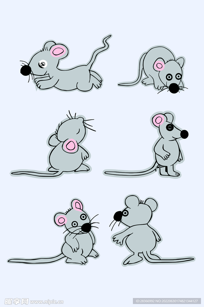 矢量卡通老鼠