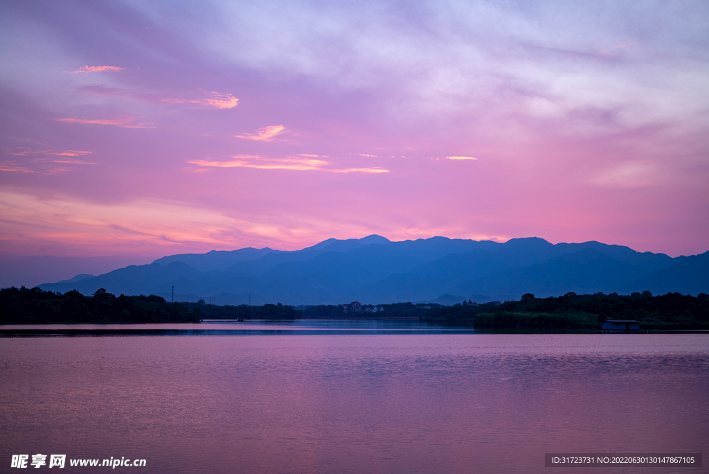 傍晚 晚霞 夕阳 日落 云彩 