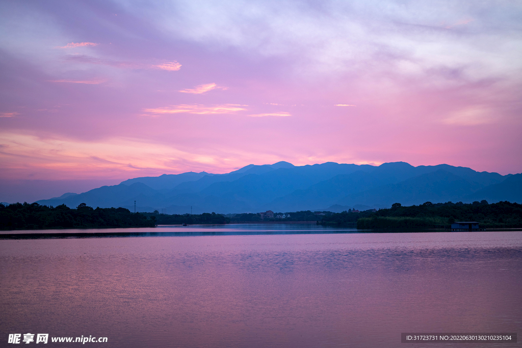 傍晚 晚霞 夕阳 日落 云彩 