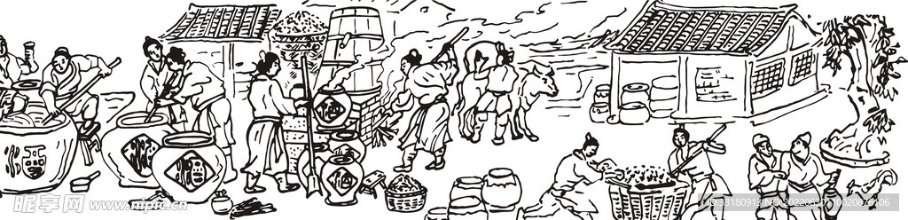 酿酒长图