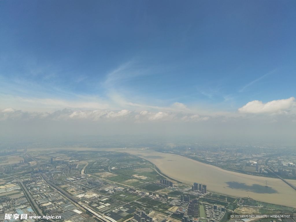 空中看杭州
