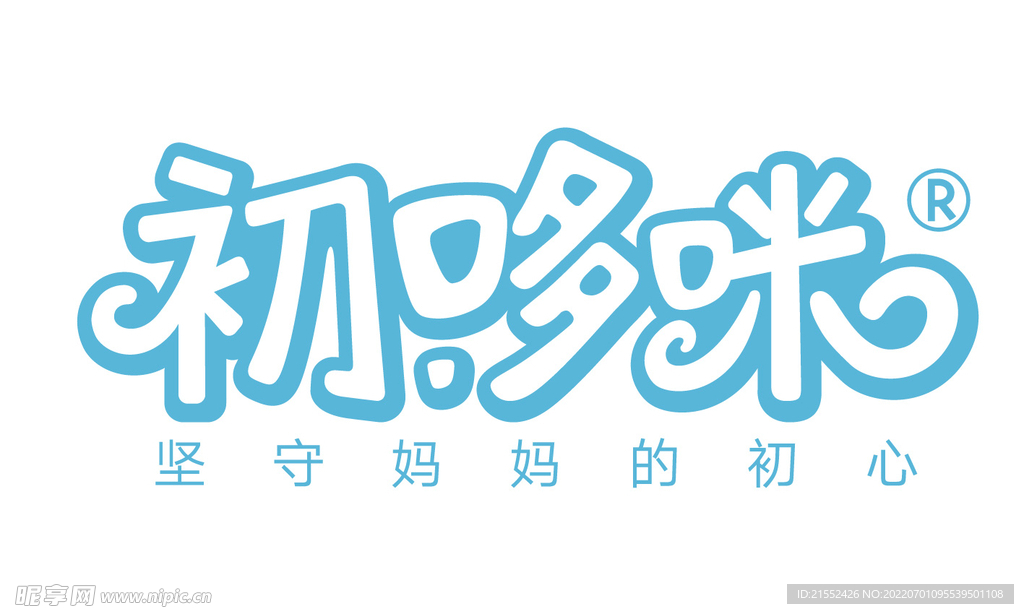 初哆咪文字logo