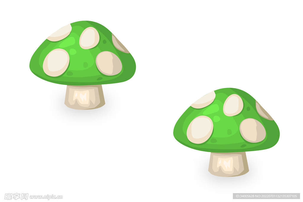 绿色蘑菇