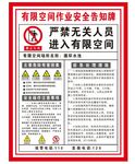 有限空间作业安全告知牌循环水池