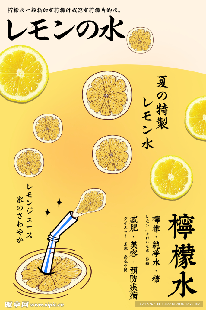 柠檬水广告