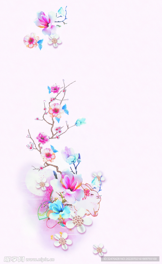 汉服裙子花