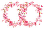 桃花花环