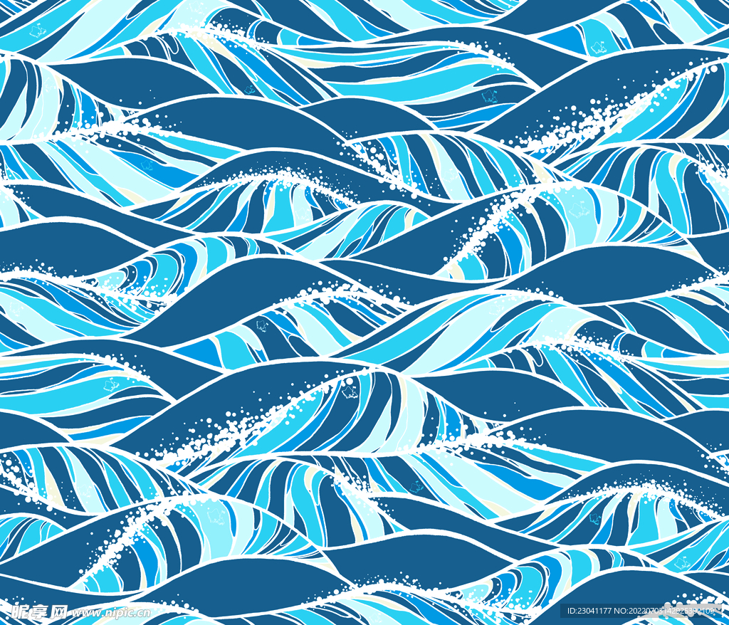 蓝色水波浪