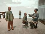 古代风俗泥人雕塑