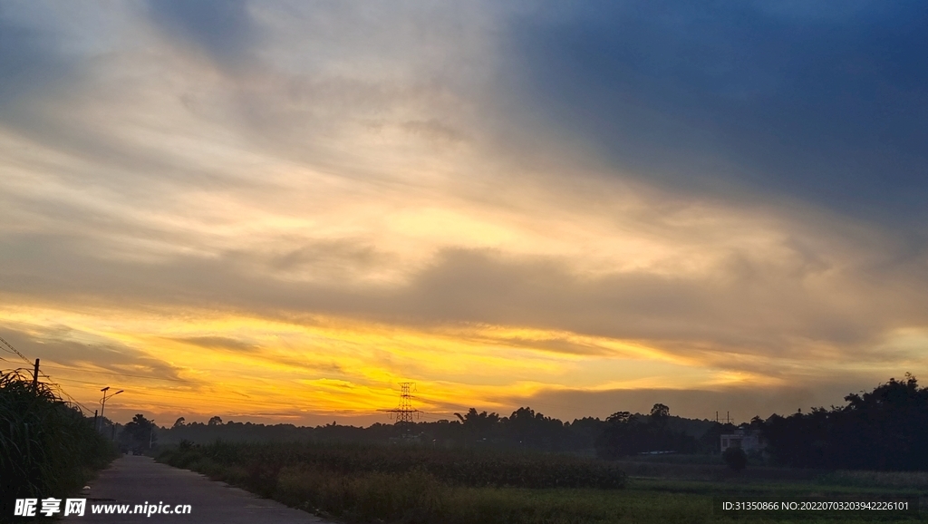 黄昏夕阳晚霞