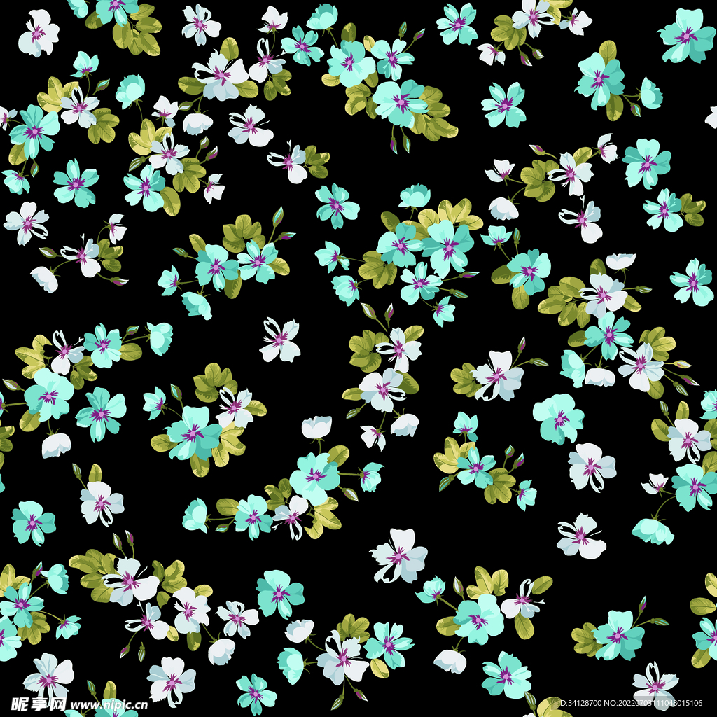 数码碎花