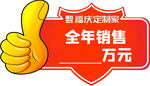 全年销售多少万元