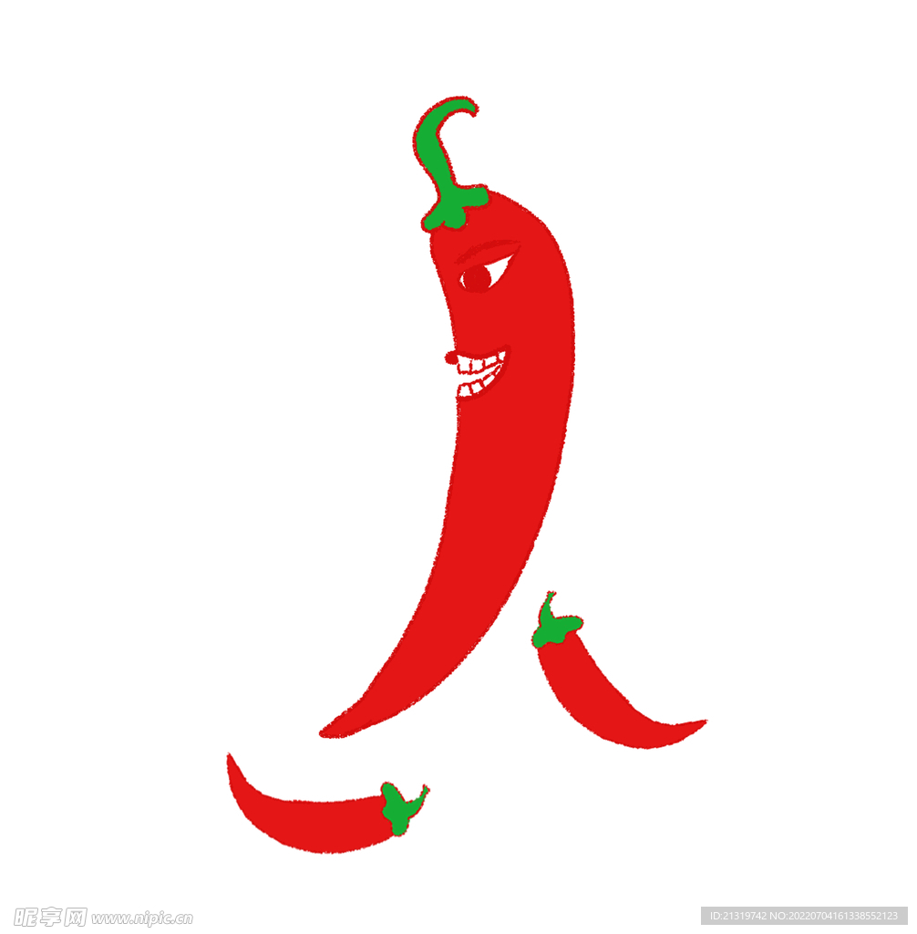 卡通辣椒插画