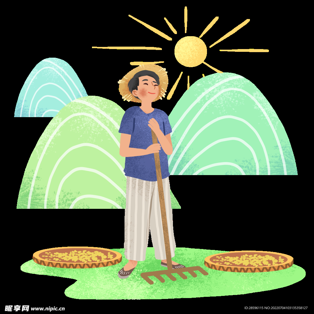 芒种插画           